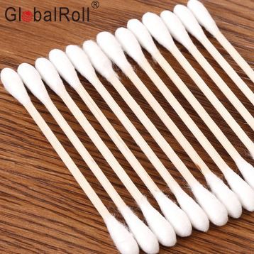 Topeltotsaga peaga puuvillased tampoonid